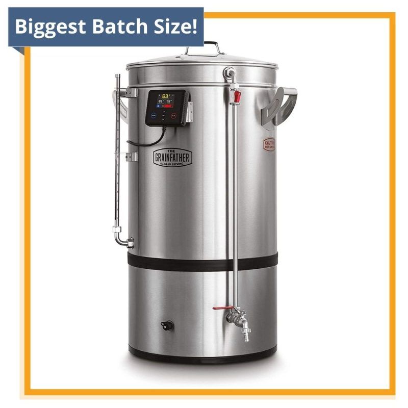 Image of diy distilling recommends grainfather g70 for large batch sizes=